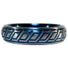 Generique Cockring en métal Blue Wave